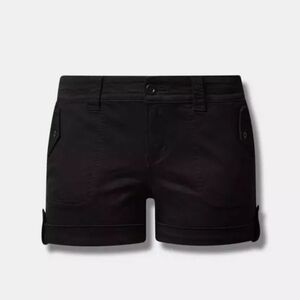 Torrid 3.5 Inch Military Stretch Twill Mid-Rise Short